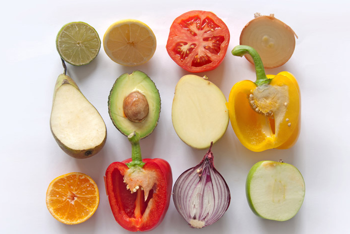 muestra de varios alimentos